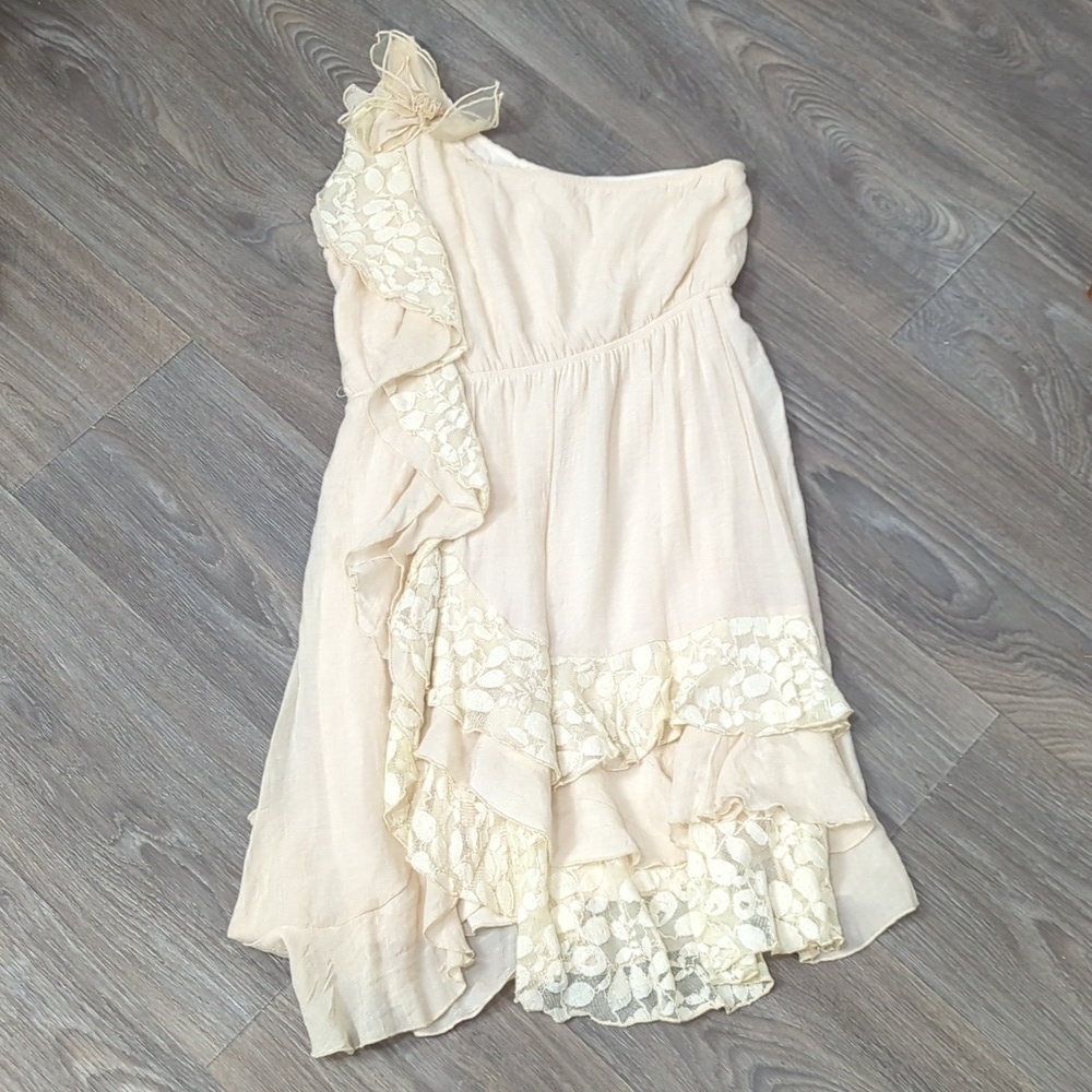Like New Stunning Areve Lace Dress One Shoulder